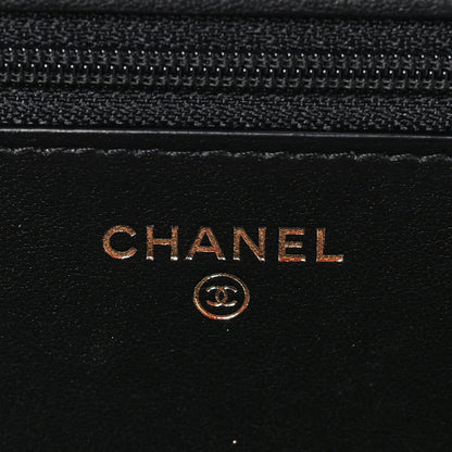 Chanel Caviar Quilted Boy Wallet On Chain WOC Black 6 of 9