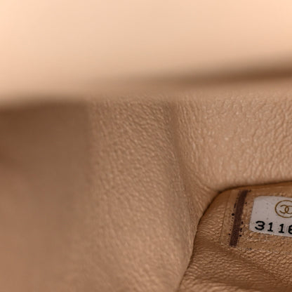 Chanel Caviar Quilted Medium Double Flap Beige 7 of 10