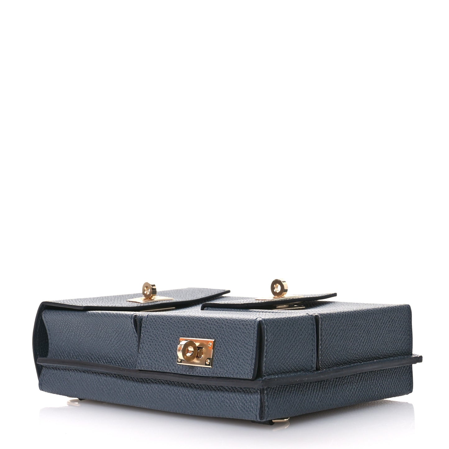 Epsom Kelly Multi Pocket Pochette To Go Gris Misty