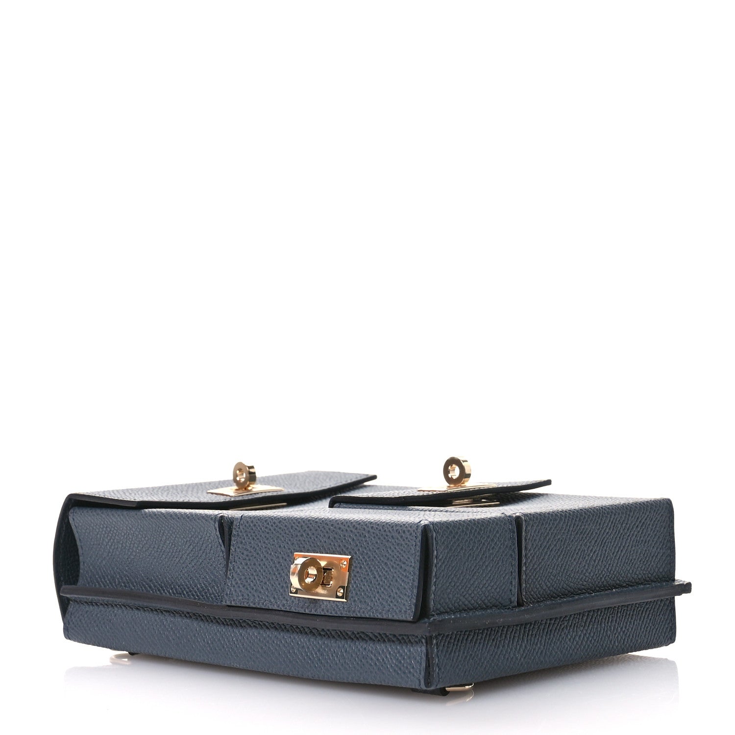 Hermes Epsom Kelly Multi Pocket Pochette To Go Gris Misty 4 of 11