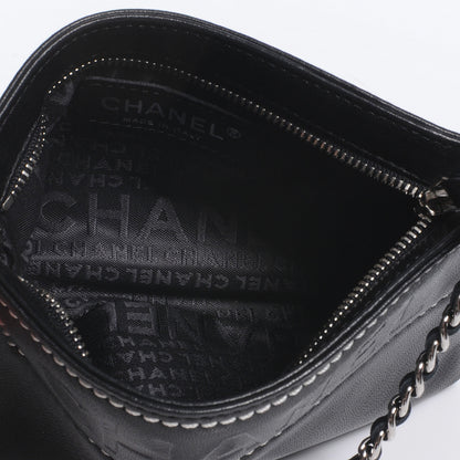 Chanel Leather Lax Pochette Bag Black 5 of 7