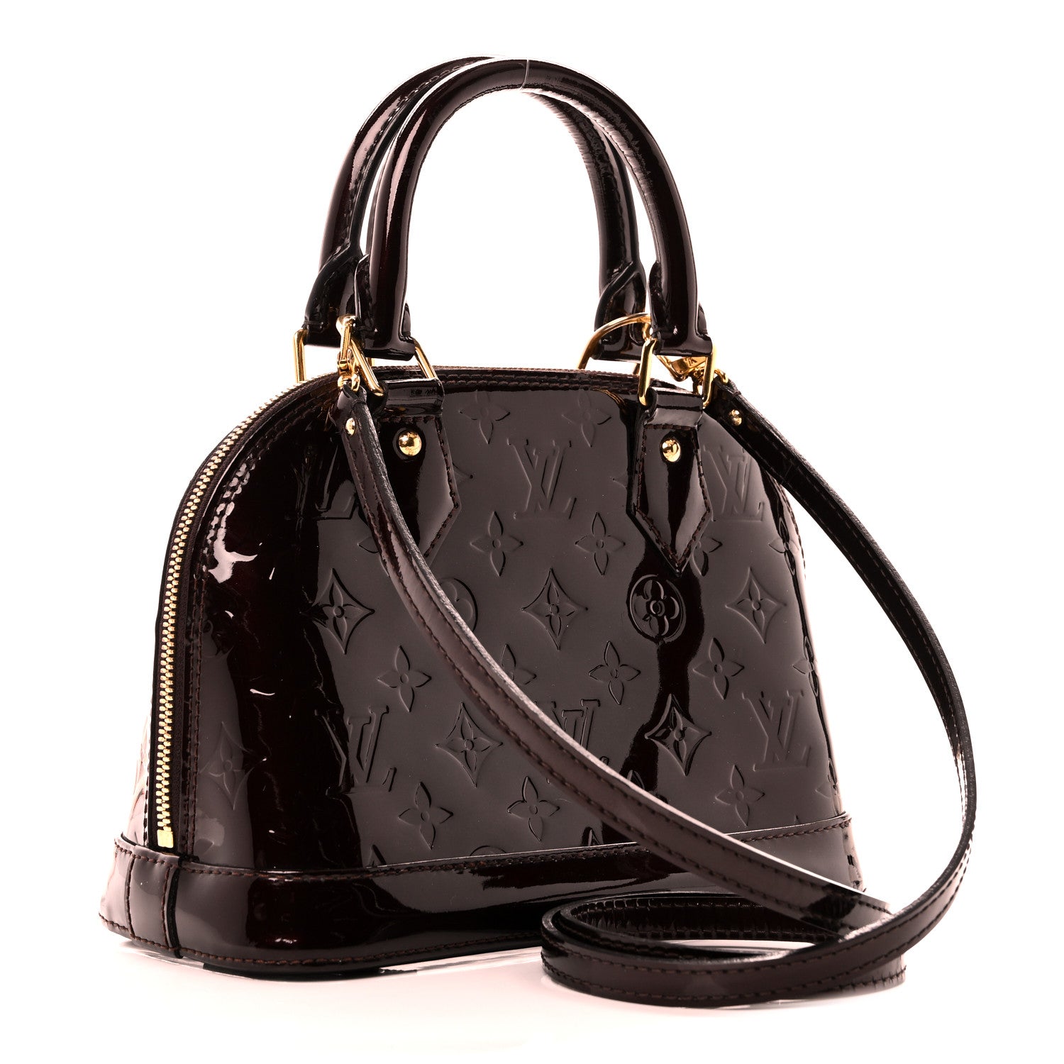 Louis Vuitton Vernis Alma BB Amarante 3 of 9