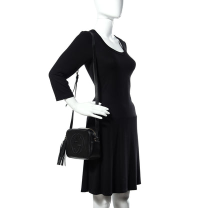Gucci Pebbled Calfskin Small Soho Disco Bag Black 2 of 11