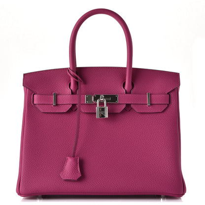 Hermes Togo Birkin 30 Rose Pourpre 1 of 38