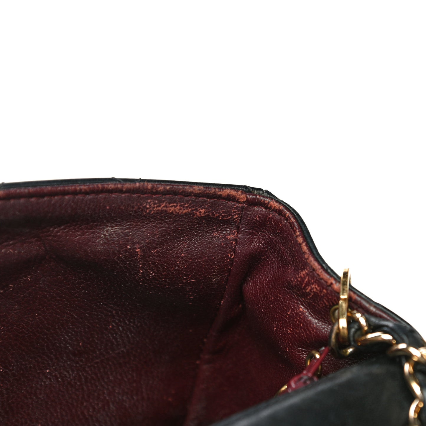 Lambskin Quilted Mini Square Flap Bag Black