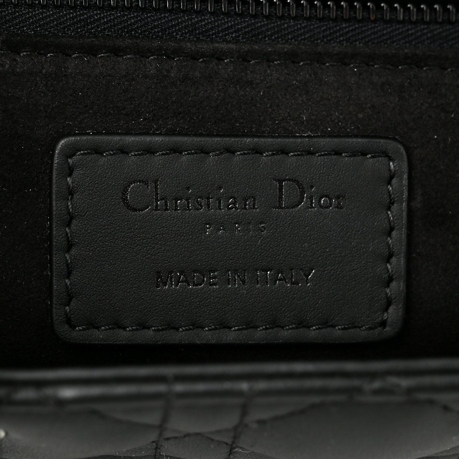 Christian Dior Ultra Matte Calfskin Cannage Large Lady Dior Black 6 of 10