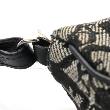Christian Dior Monogram Mini Saddle Pochette Black 9 of 12