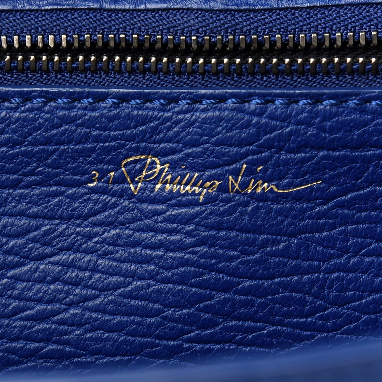 3.1 Phillip Lim Textured Calfskin Medium Pashli Satchel Cobalt 6 of 12