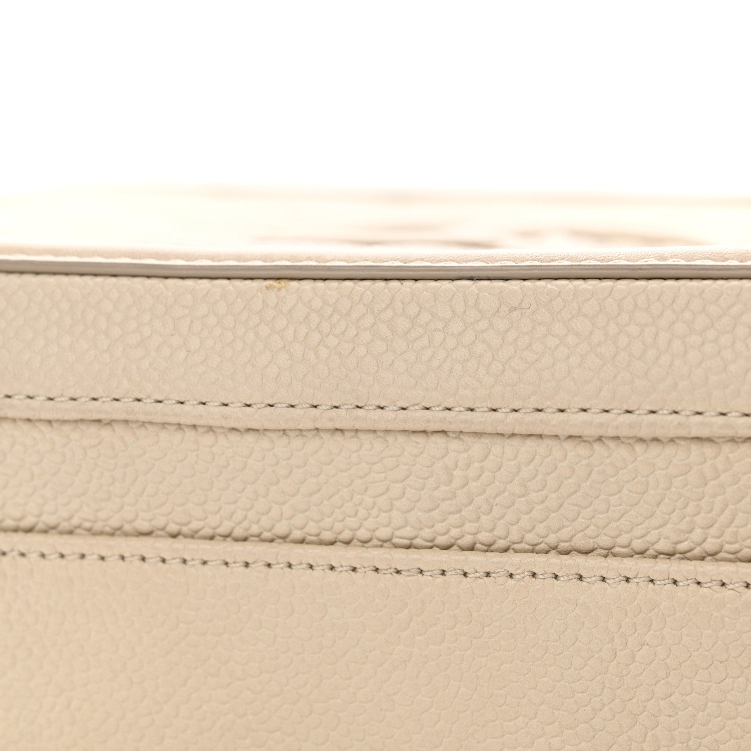 Chanel Caviar Quilted Medium CC Filigree Vanity Case Light Beige 14 of 15