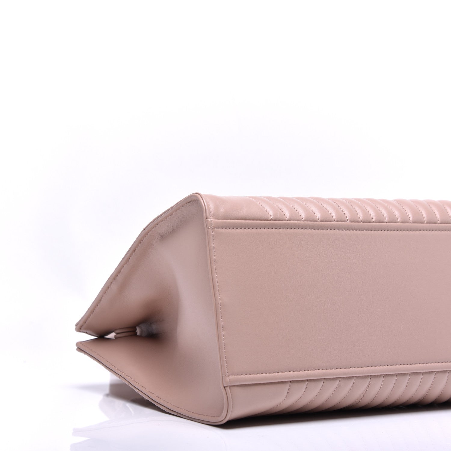 Prada Soft Calfskin Impunture Diagramme Tote Cipria 8 of 9