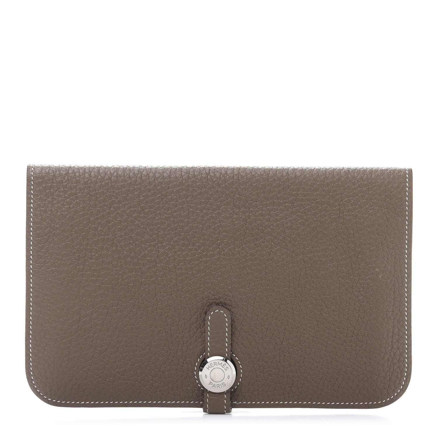 Hermes Togo Dogon Duo Wallet Etoupe 1 of 13