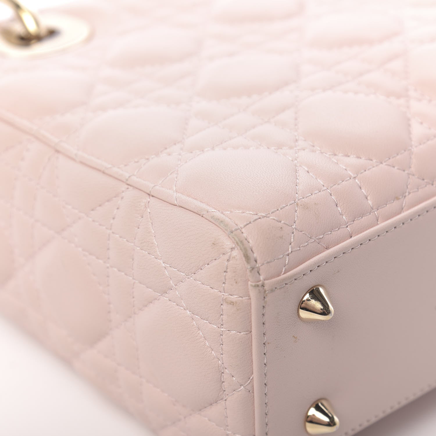 Christian Dior Lambskin Cannage Small Lucky Badges My Lady Dior Pink 12 of 19