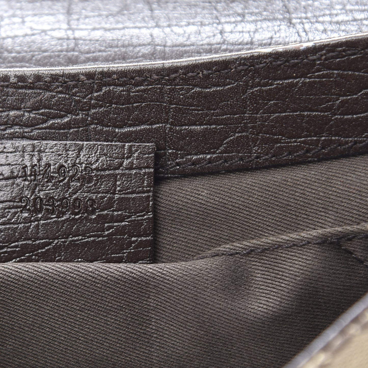 Monogram Horsebit Clutch Dark Brown