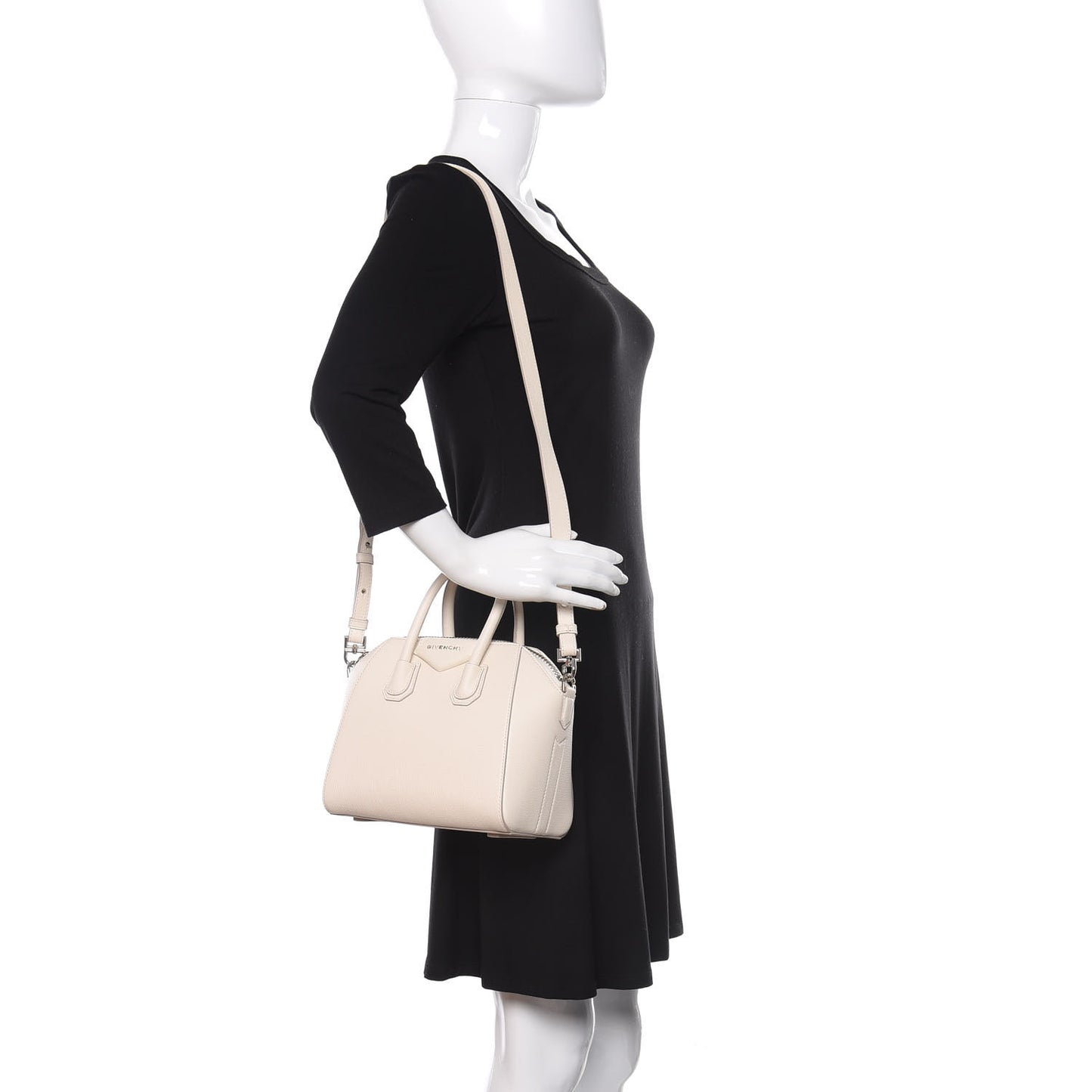 Sugar Goatskin Mini Antigona Off White