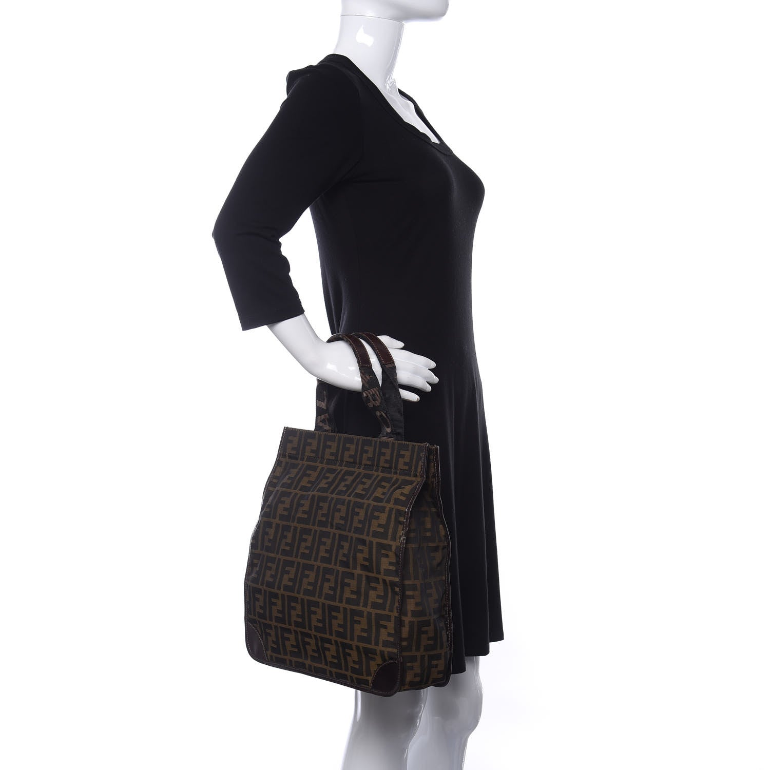 Fendi Zucca Shopping Tote Tobacco 2 of 19