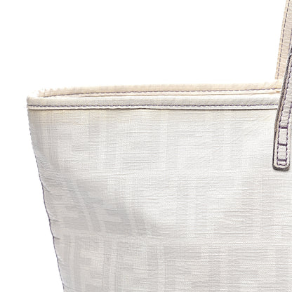 Fendi Zucca Spalmati Medium Roll Tote Bianco 16 of 16