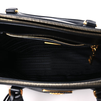 Prada Saffiano Small Galleria Double Zip Tote Black 5 of 12