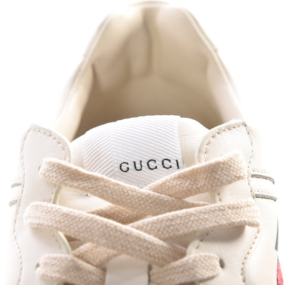 Gucci Calfskin Web Printed Mens Rhyton Sneakers 8 Mystic White 7 of 14