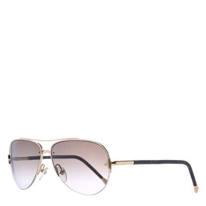 Louis Vuitton Monogram Petite Viola Pilote Aviator Sunglasses Z0571U Brown 1 of 7