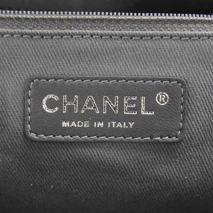 Chanel Iridescent Calfskin Glint Flap Black 7 of 9