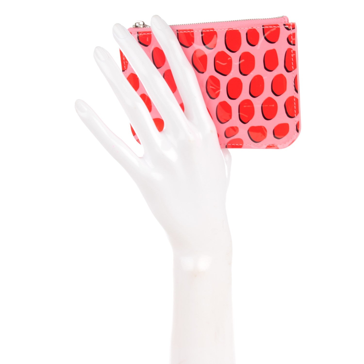 Louis Vuitton Vernis Jungle Dots Key Pouch Sugar Pink Poppy 2 of 7