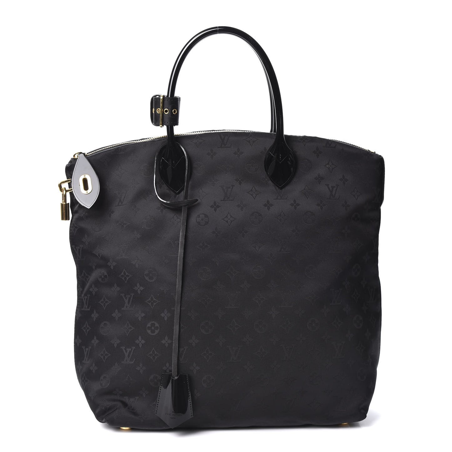 Monogram Nylon Desire Lockit Vertical MM Black