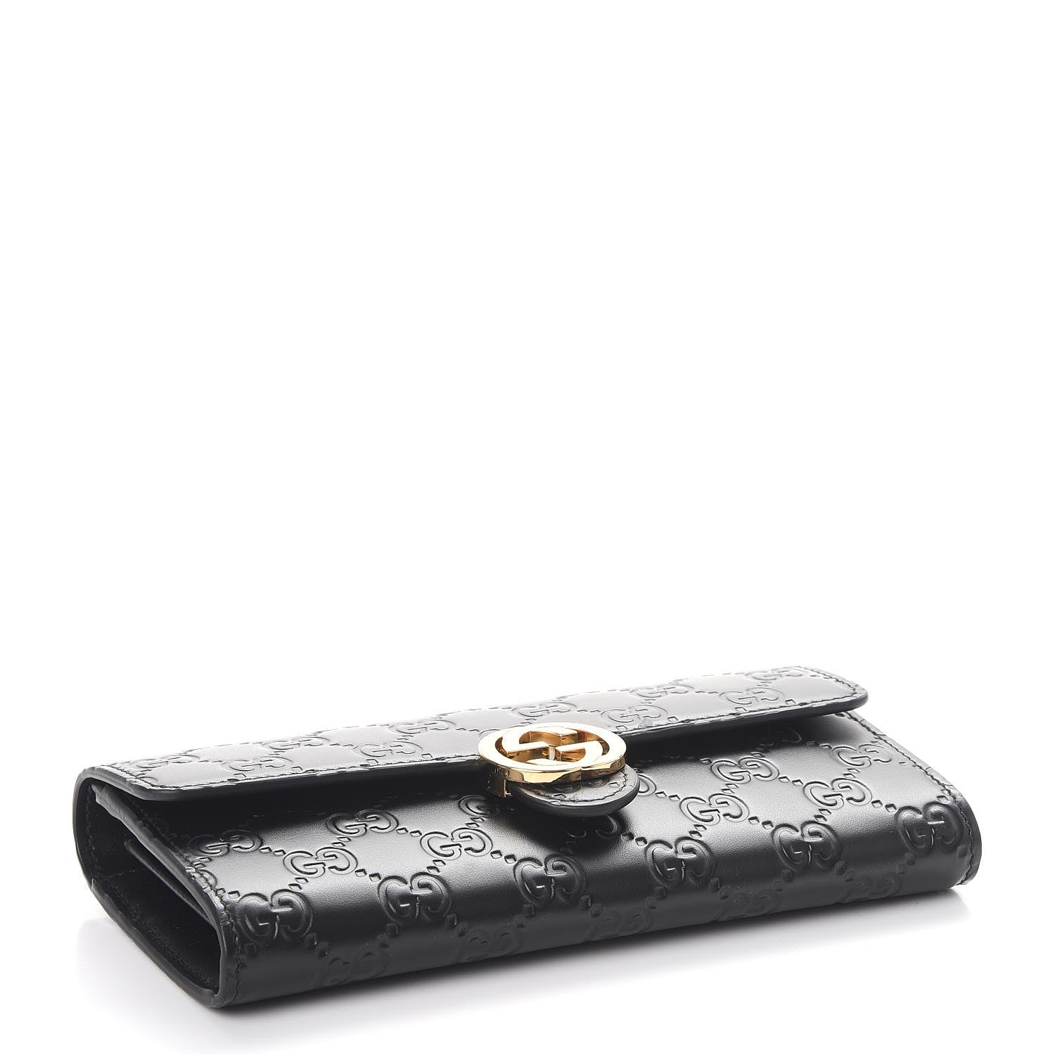 Gucci Guccissima Signature Icon Continental Wallet Black 4 of 8