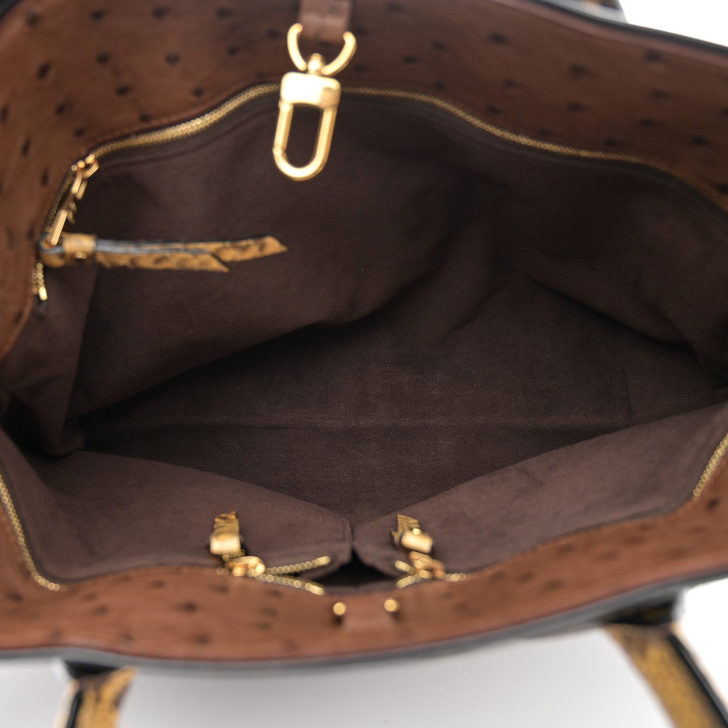 Louis Vuitton Monogram Python Ostrich Etoile Exotique GM Miel 5 of 11