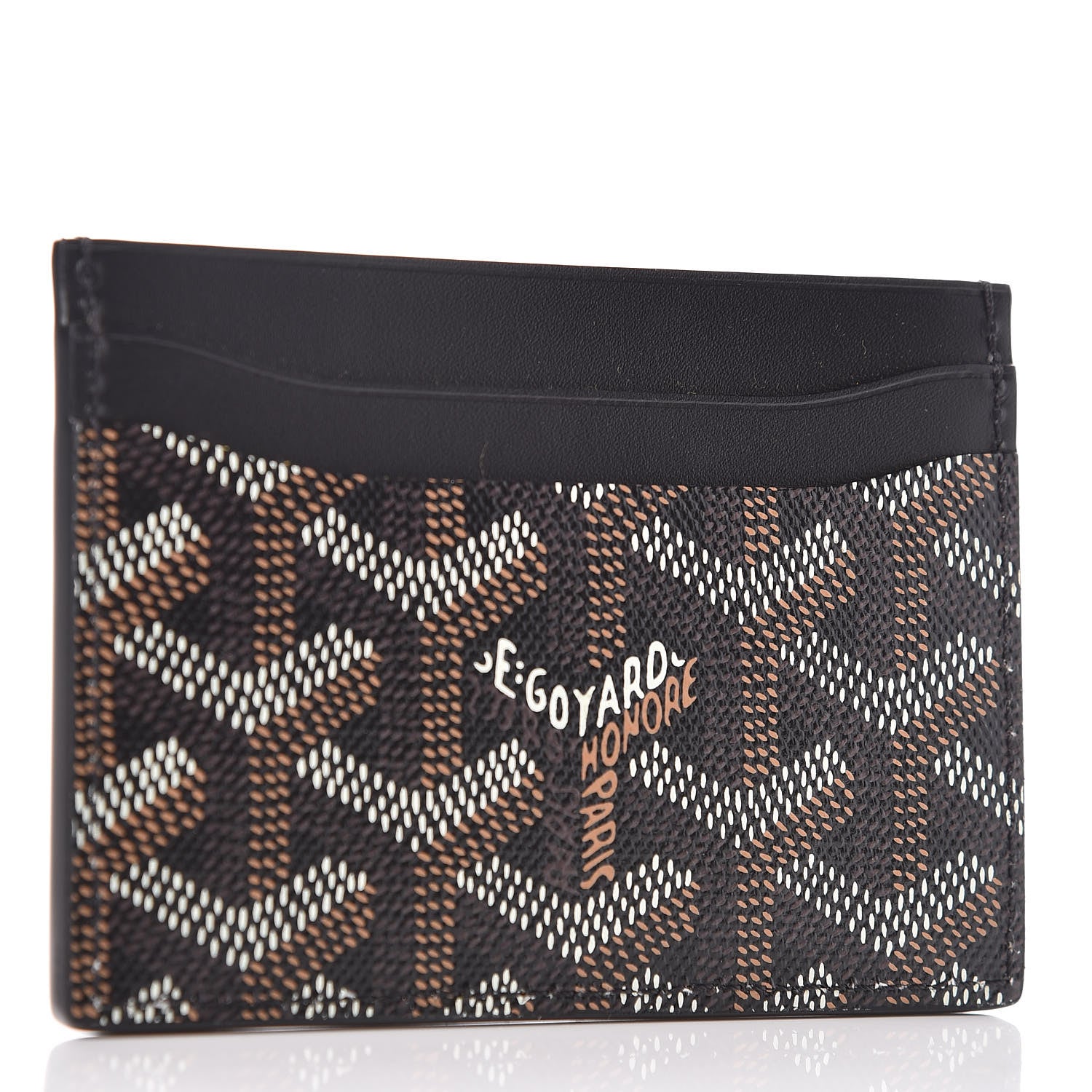 Goyard Goyardine Saint Sulpice Card Holder Black 3 of 7