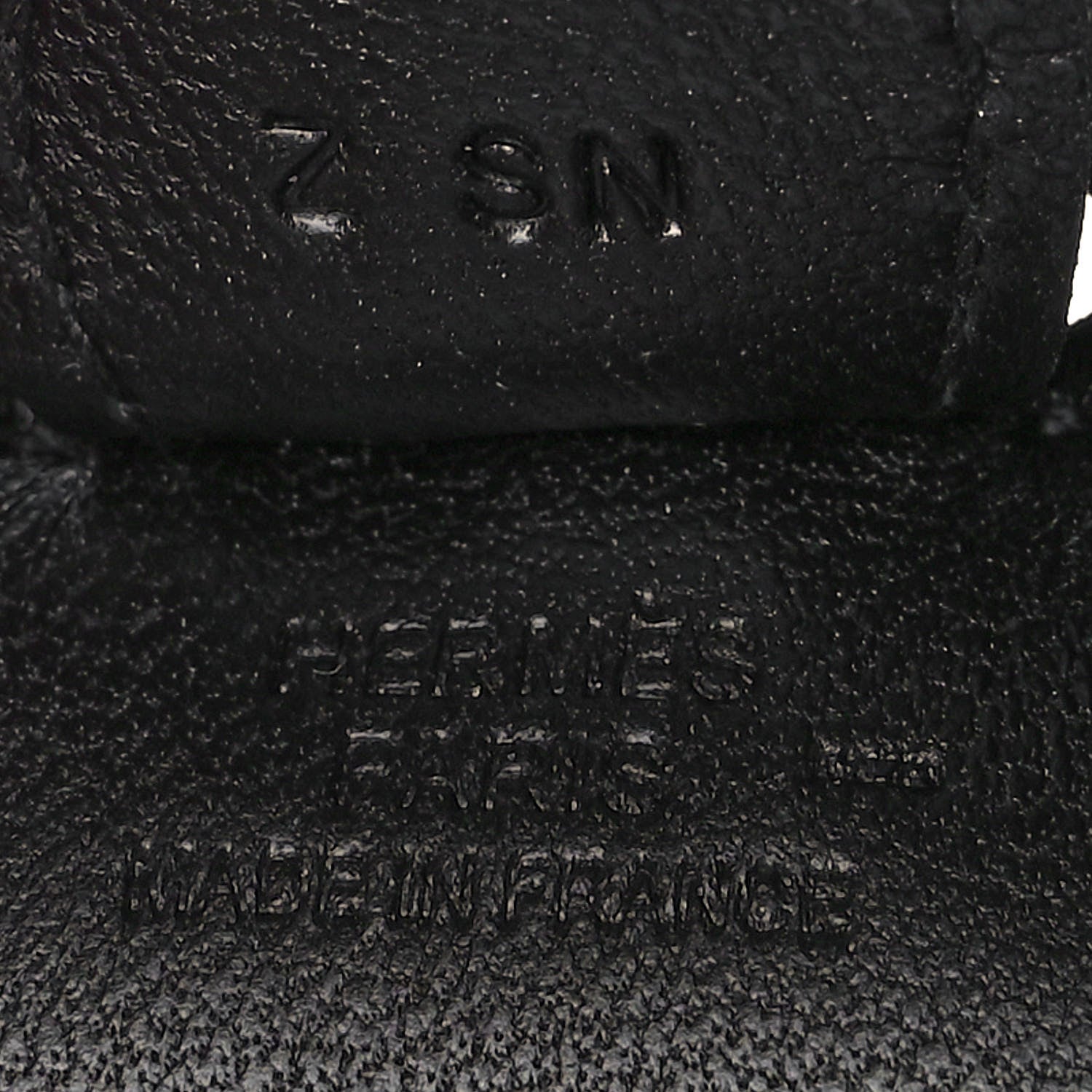 Hermes Milo Lambskin Lizard Touch Grigri Rodeo Horse Bag Charm PM So Black 3 of 5