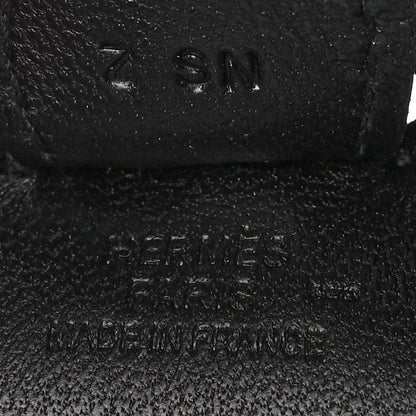 Hermes Milo Lambskin Lizard Touch Grigri Rodeo Horse Bag Charm PM So Black 3 of 5