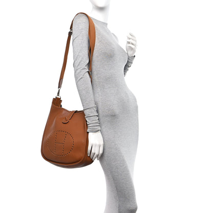 Hermes Taurillon Clemence Evelyne III GM Gold 2 of 10