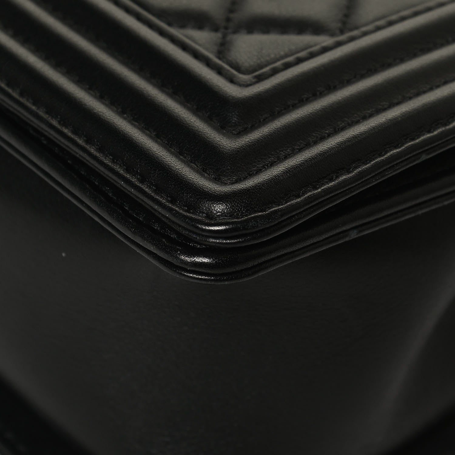 Chanel Lambskin Quilted Medium Boy Flap Black 11 of 13