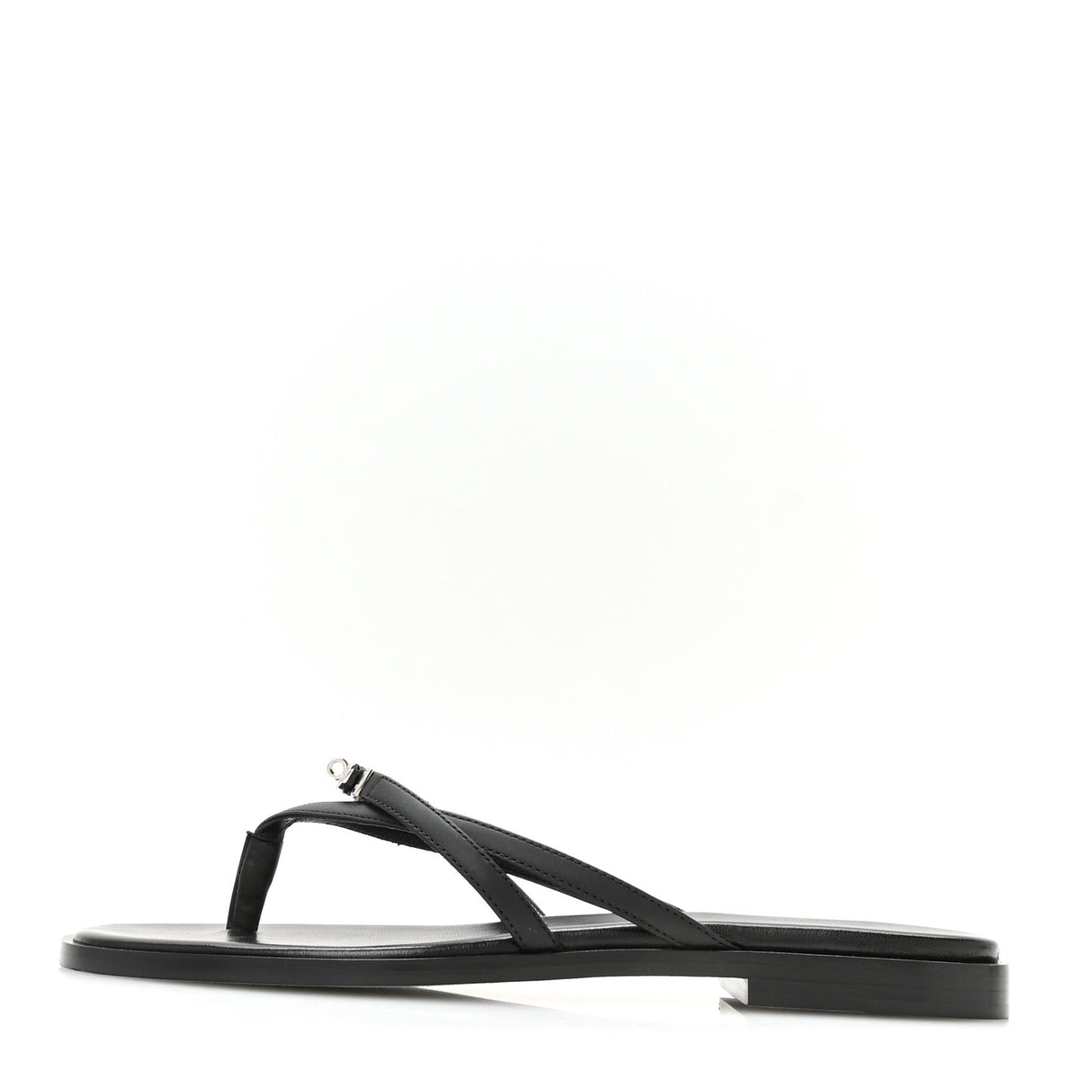 Calfskin Miss Sandals 37.5 Black