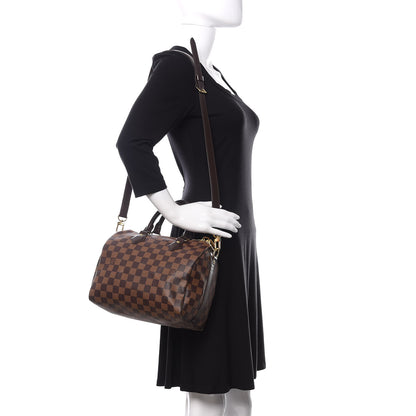 Louis Vuitton Damier Ebene Speedy Bandouliere 25 2 of 13