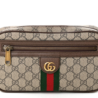 Gucci Soft GG Supreme Monogram Medium Ophidia Belt Bag Dark Brown 8 of 10