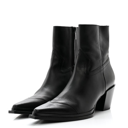 Jimmy Choo Shiny Calfskin Cece 60 Ankle Boots 37 Black 3 of 11