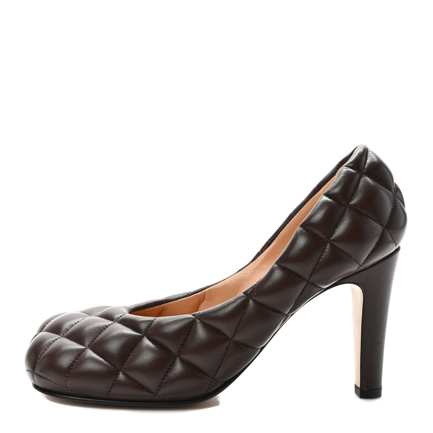 Bottega Veneta Nappa Matelasse Padded Dream Pumps 37 Chocolate 1 of 8