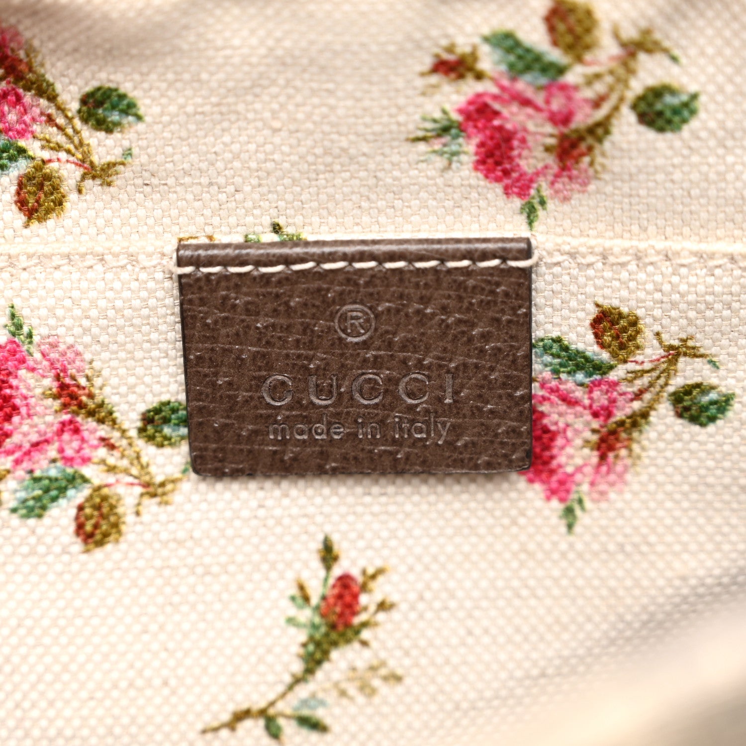 Gucci GG Supreme Monogram Web Neo Vintage Shoulder Bag Beige New Acero Crop 6 of 10