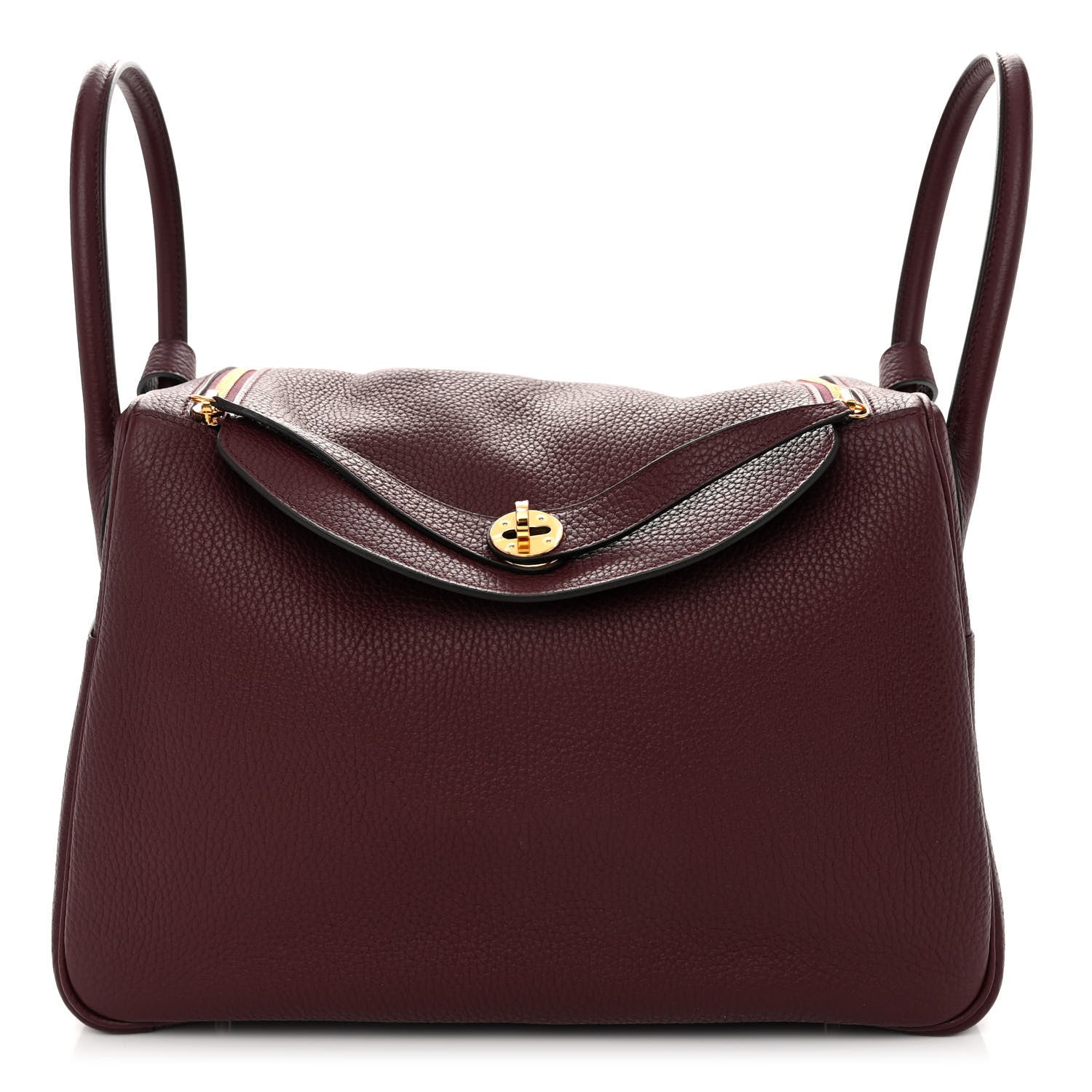 Hermes Taurillon Clemence Lindy 34 Bordeaux 1 of 10