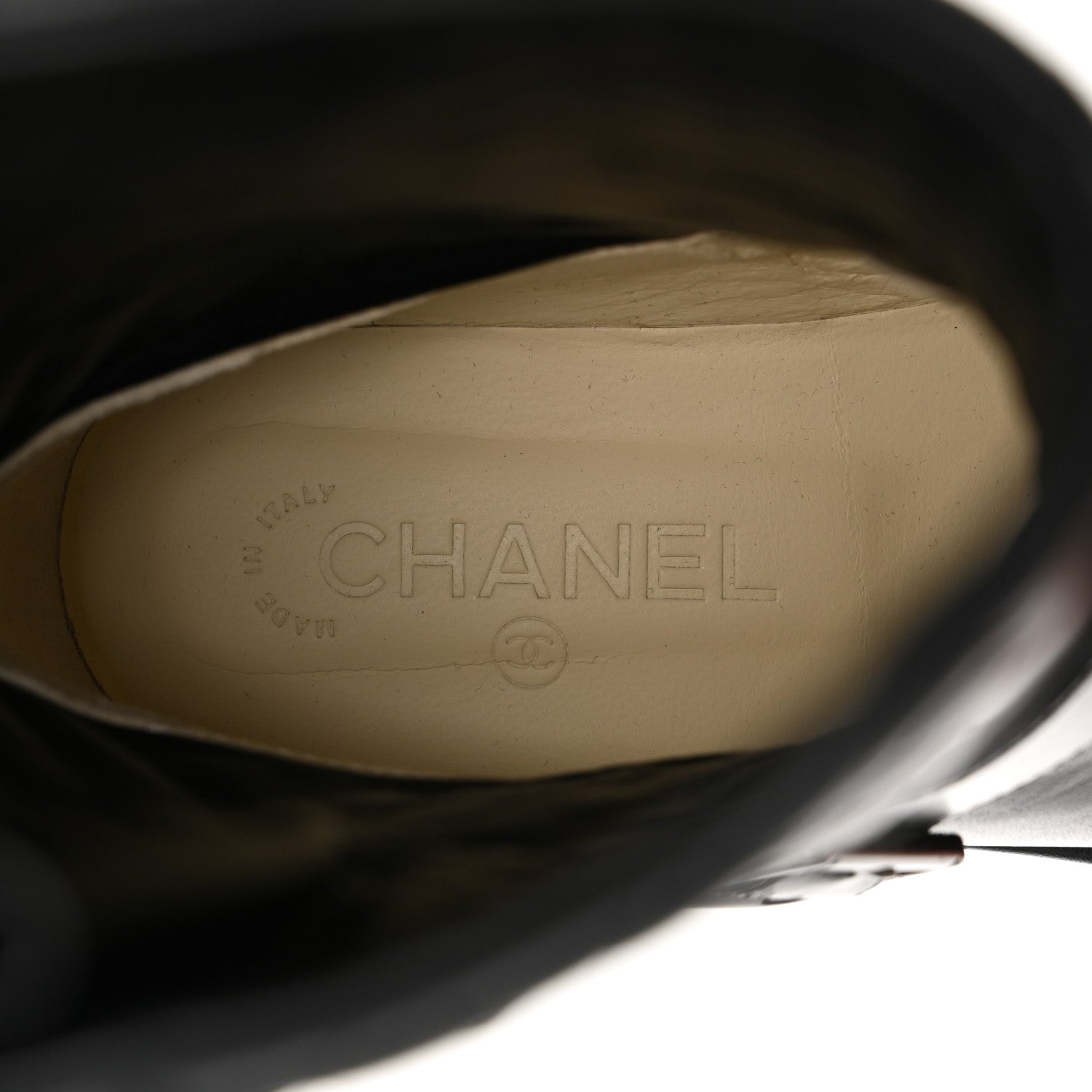 Chanel Calfskin Quilted Biker Boots 38 Black 6 of 9