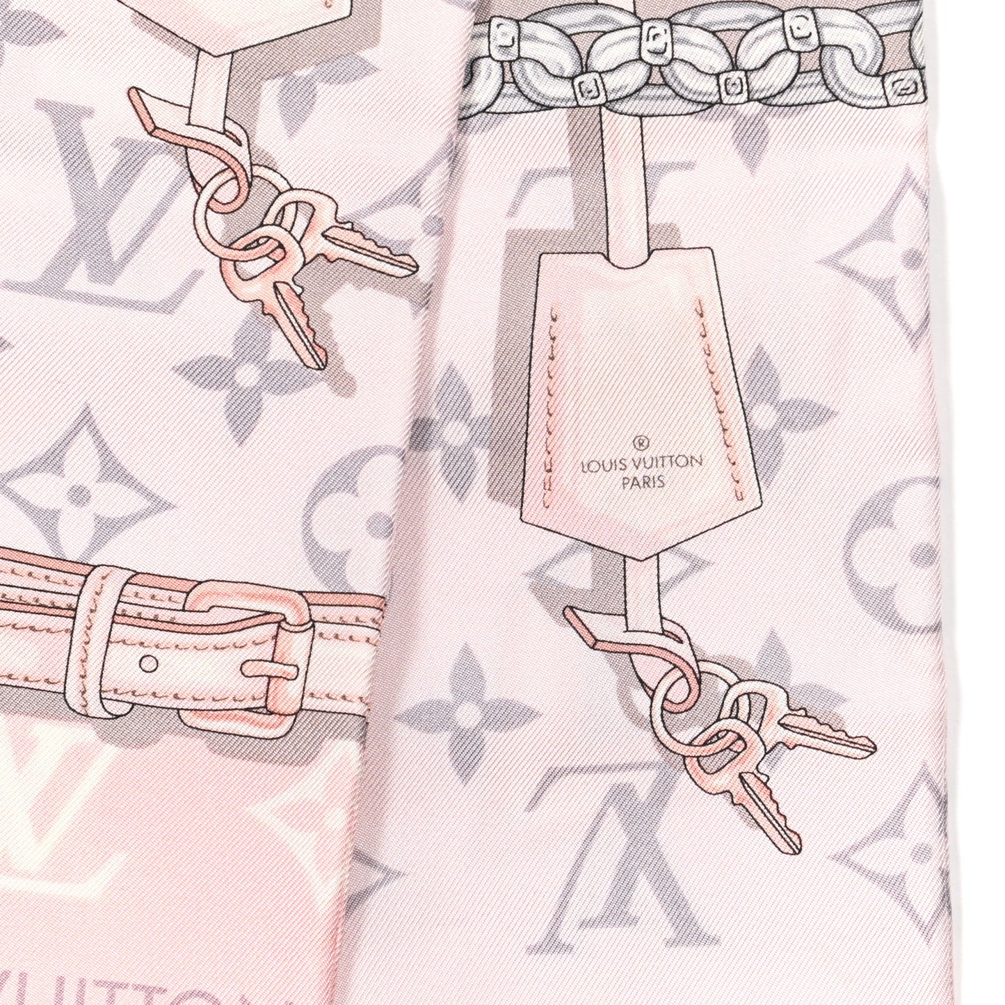 Silk Monogram Confidential Bandeau Light Pink