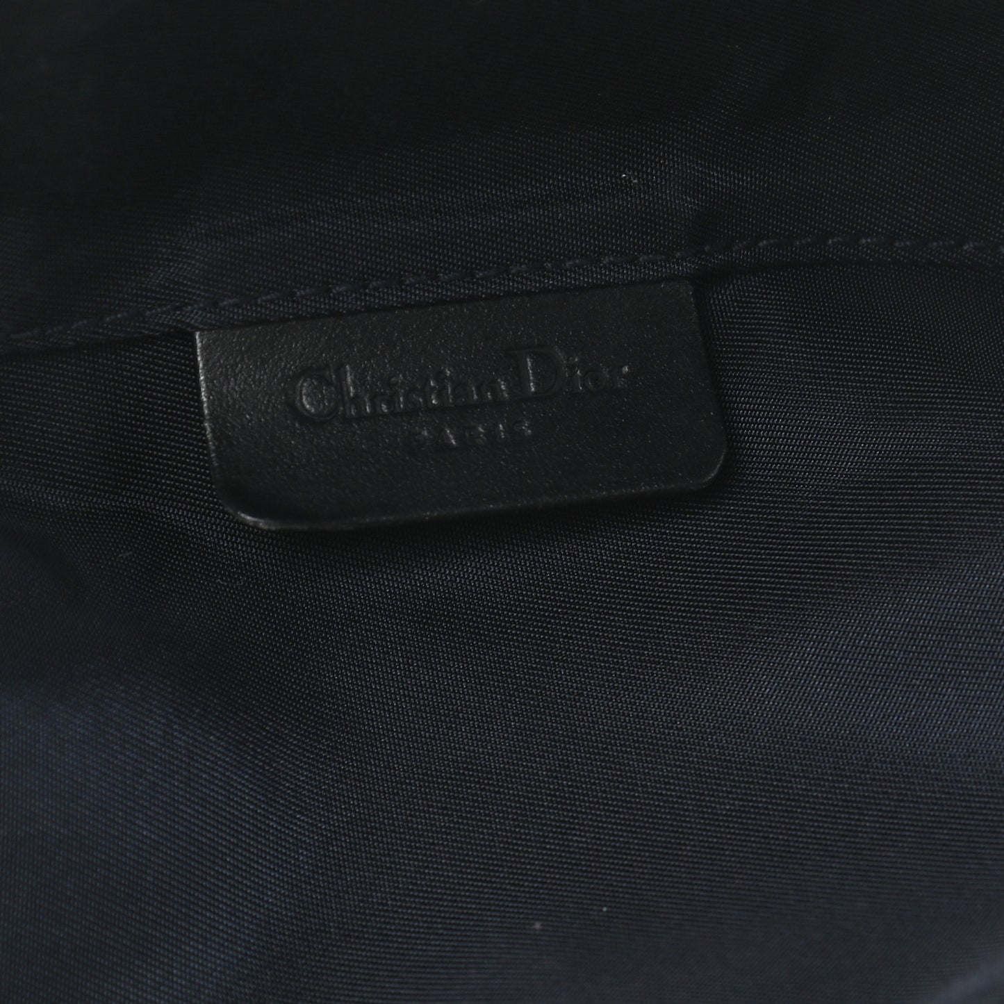 Monogram Mini Saddle Zip Pouch Navy Blue