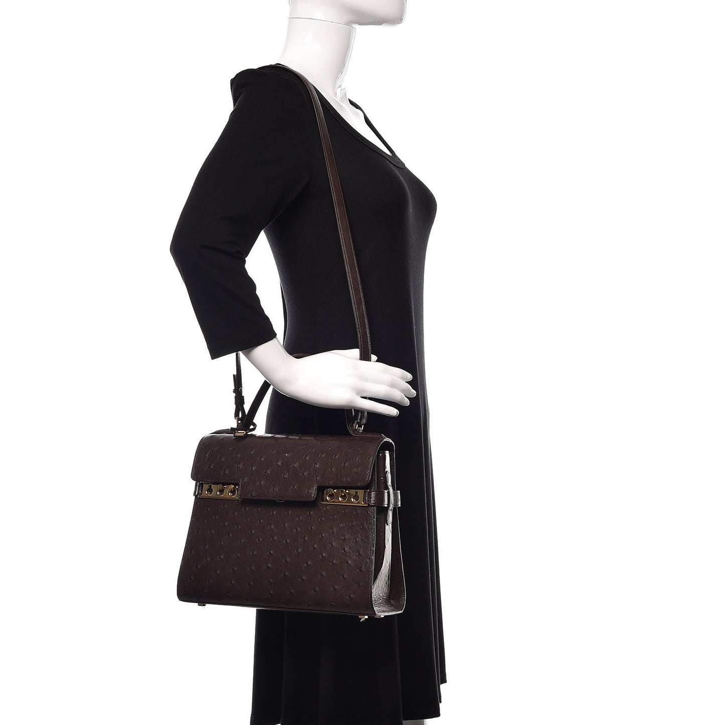 Ostrich MM Tempete Satchel Brown