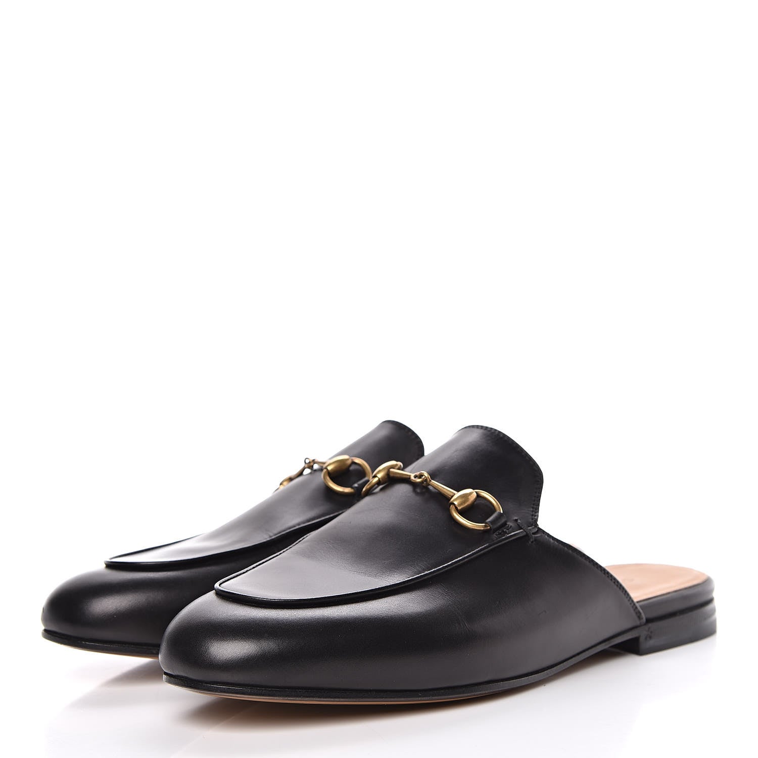 Gucci Calfskin Womens Princetown Slippers 38 Black 4 of 9