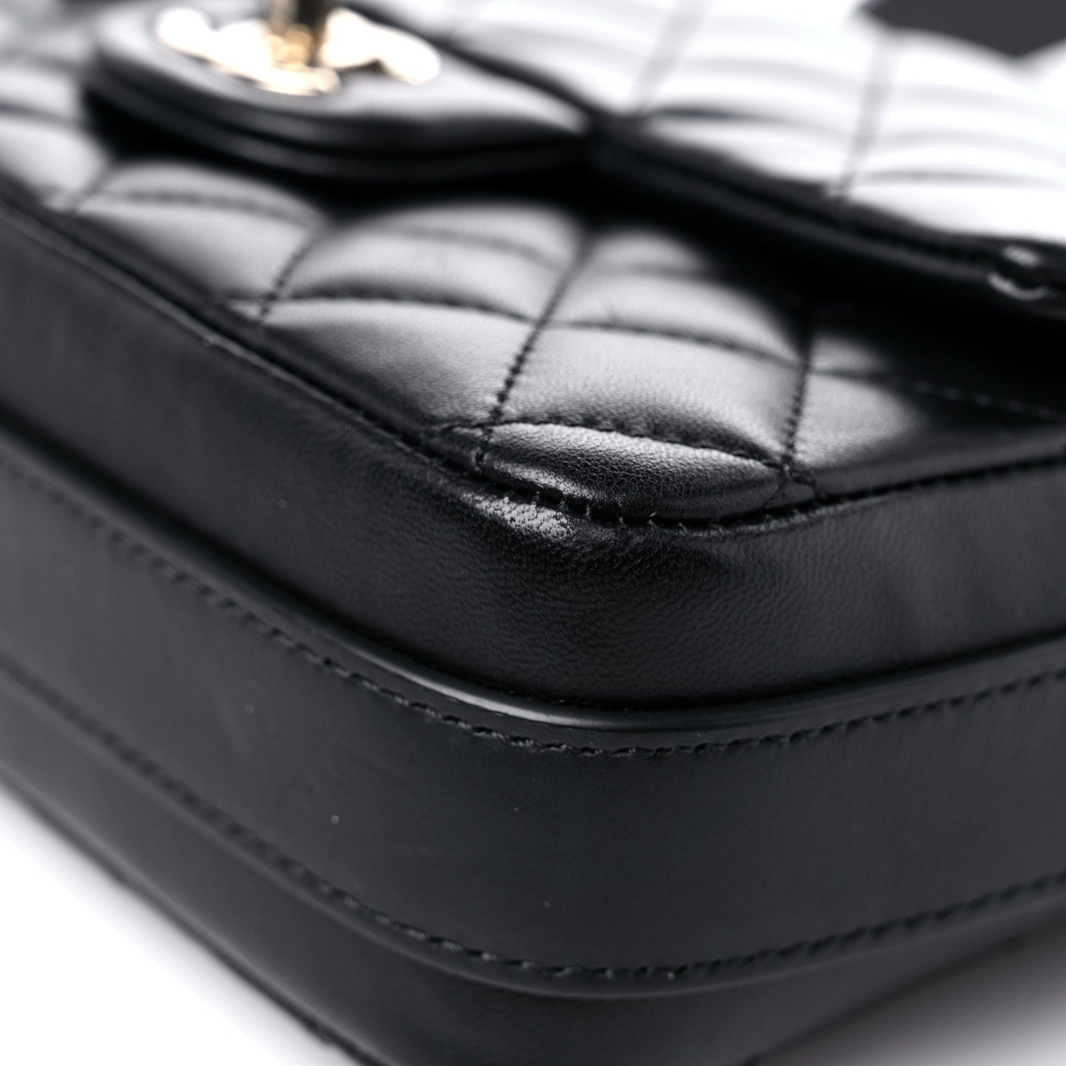 Chanel Calfskin Quilted Bolero De Chanel Flap Bag Black 9 of 14