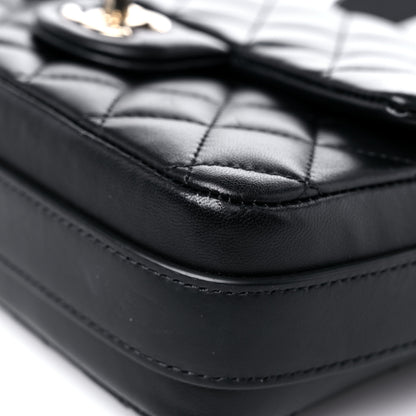 Chanel Calfskin Quilted Bolero De Chanel Flap Bag Black 9 of 14