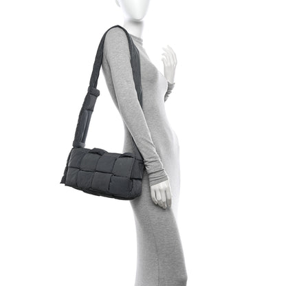 Bottega Veneta Nylon Intrecciato Padded Tech Cassette Bag Thunder 2 of 12