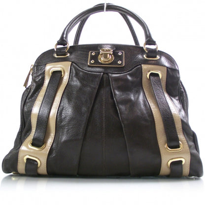 Marc Jacobs Leather Hudson Tote Brown 1 of 12