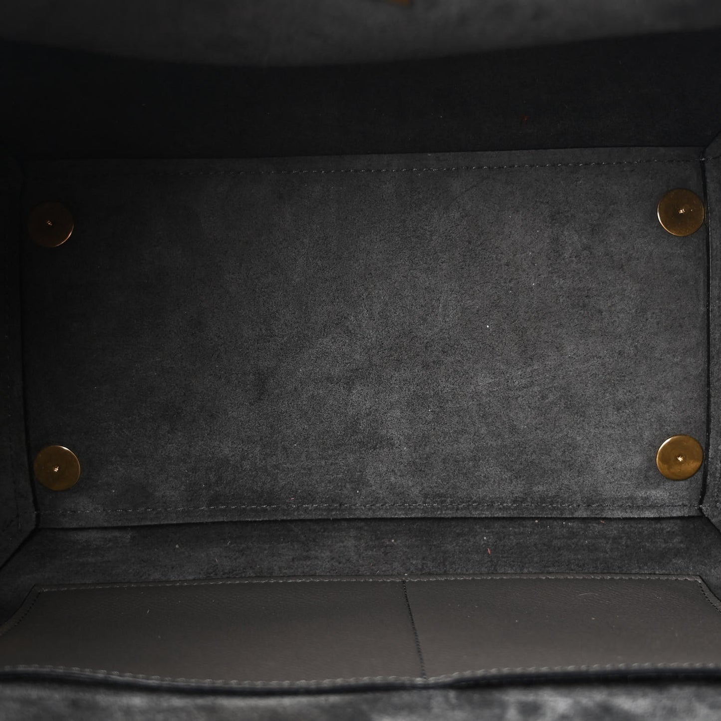 Grained Calfskin Mini Belt Bag Grey